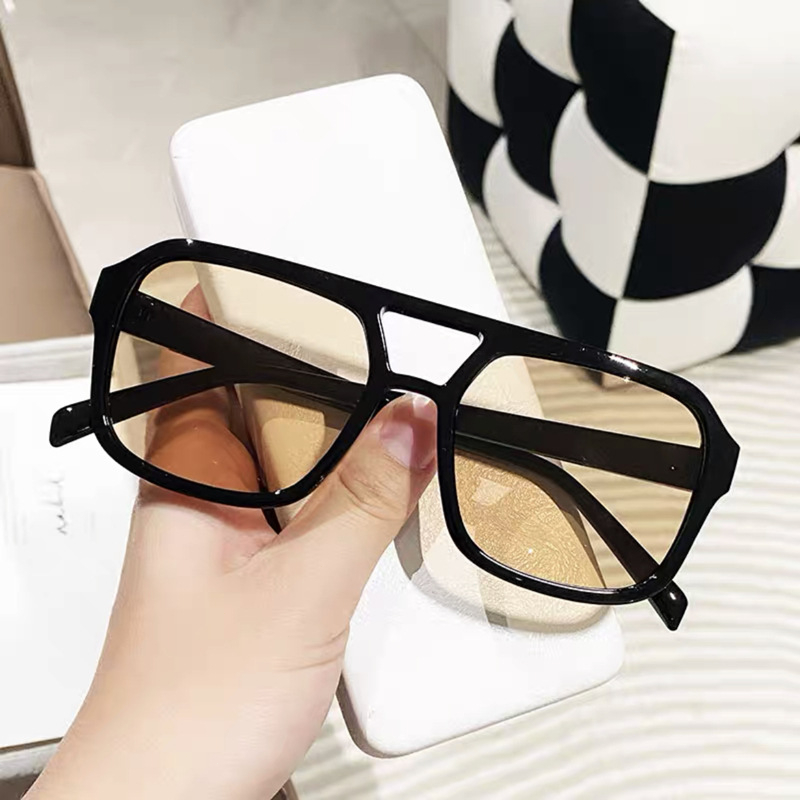 Jual COD Kacamata Hitam Korea Kacamata Leopard Aviator Retro Klasik ...