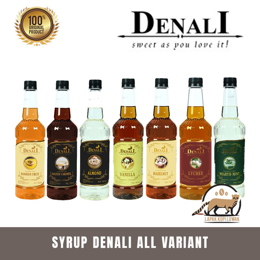 Jual Denali Syrup All Variant Sirup Denali Caramel Hazelnut Vanilla