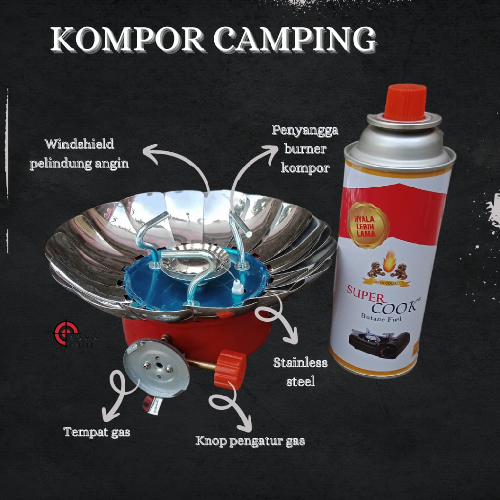 Jual Kompor Camping Gas Portable Besar Merek Kovar Zt G A Sup Rcook