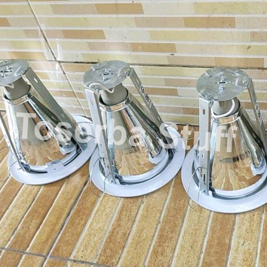 Jual Kap Fitting Rumah Lampu Downlight Inch Inbow Tanam Plafon Bulb