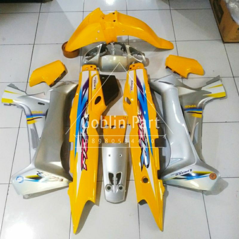 Jual Cover Body Fullset Halus Fizr F Zr Le Kuning Silver Cover Body