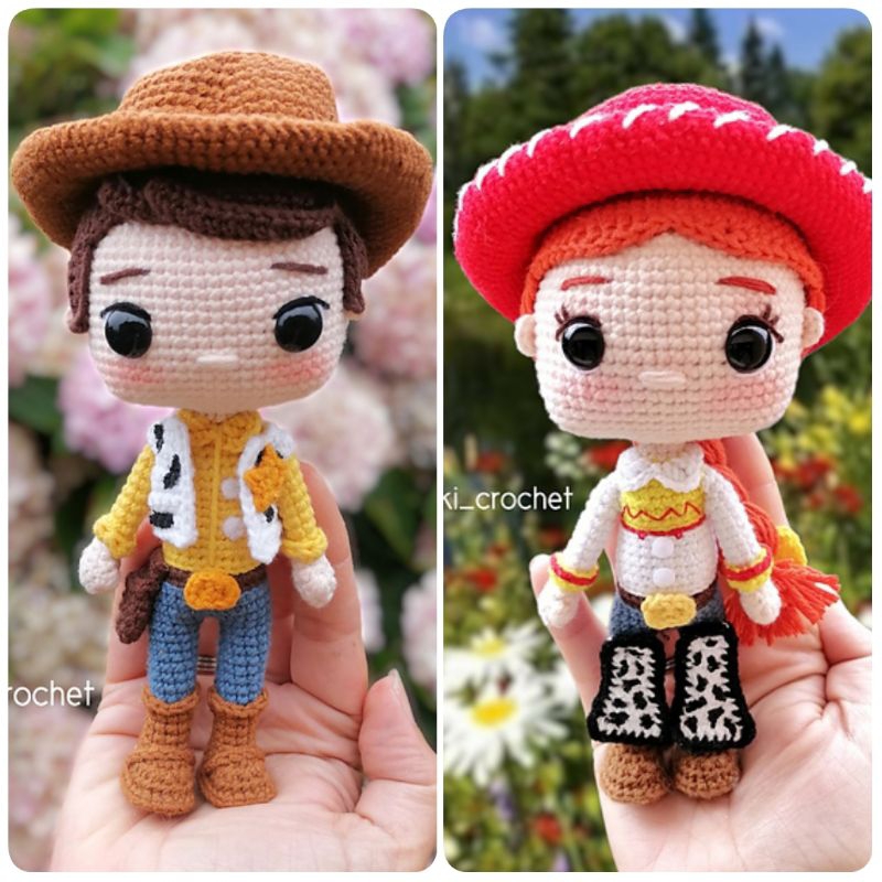 Jual {Crochet Pattern PDF File} Woody & Jessie Toys Story Character