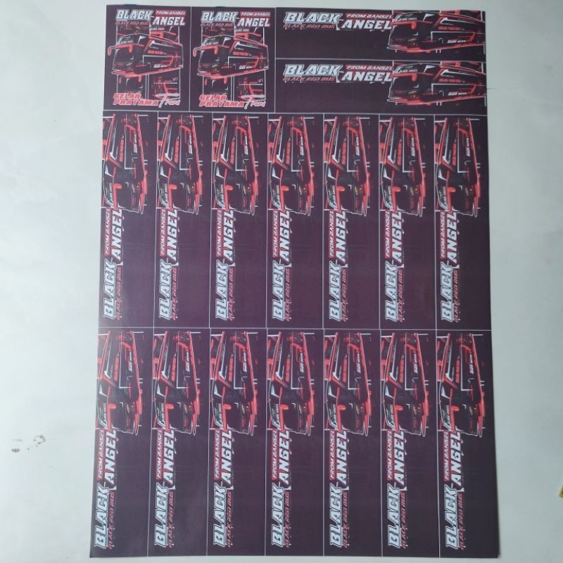 Jual Stiker Bus Basuri Stiker Viral Tempelan Sticker Panjang Stiker