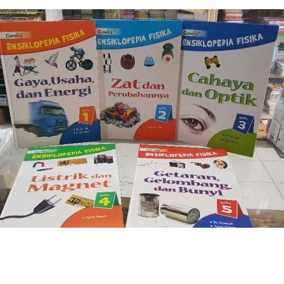 Jual Ensiklopedia Fisika terdiri dari 5 jilid buku hard Cover. cetak ...