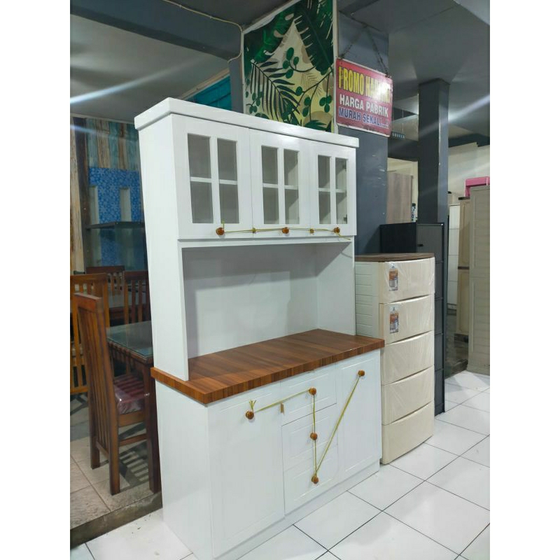 Jual Lemari Sayur Pintu Minimalis Rak Sayur Kitchen Set Duco