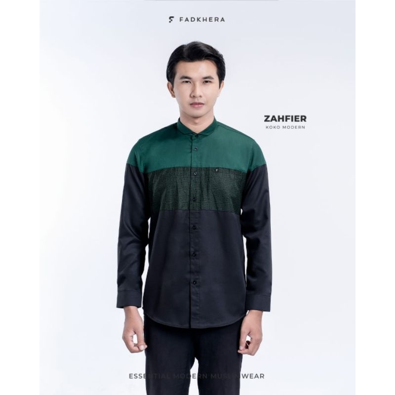 Jual Baju Koko Modern Zahfier Fadkhera Kemeja Koko Pria Shopee