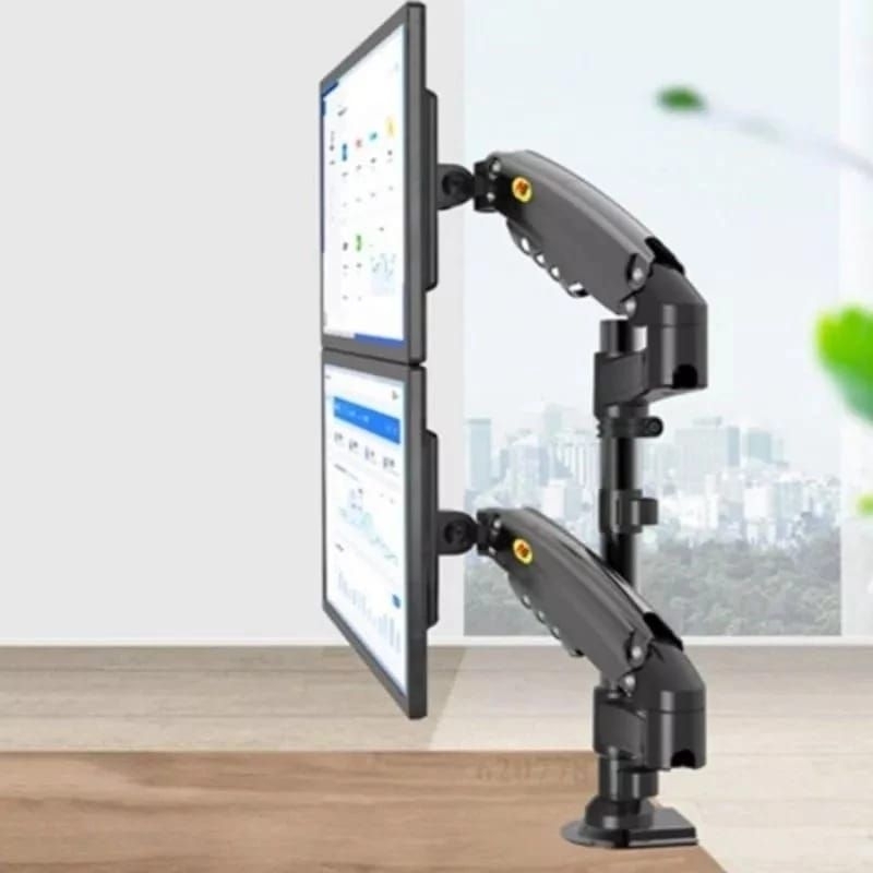 Jual bracket monitor dual arm dua monitor nb h 160 | Shopee Indonesia