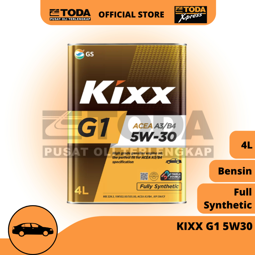Jual Kixx G1 5W30 API SN Plus Fully Synthetic 4 Liter Oli Mesin Mobil ...