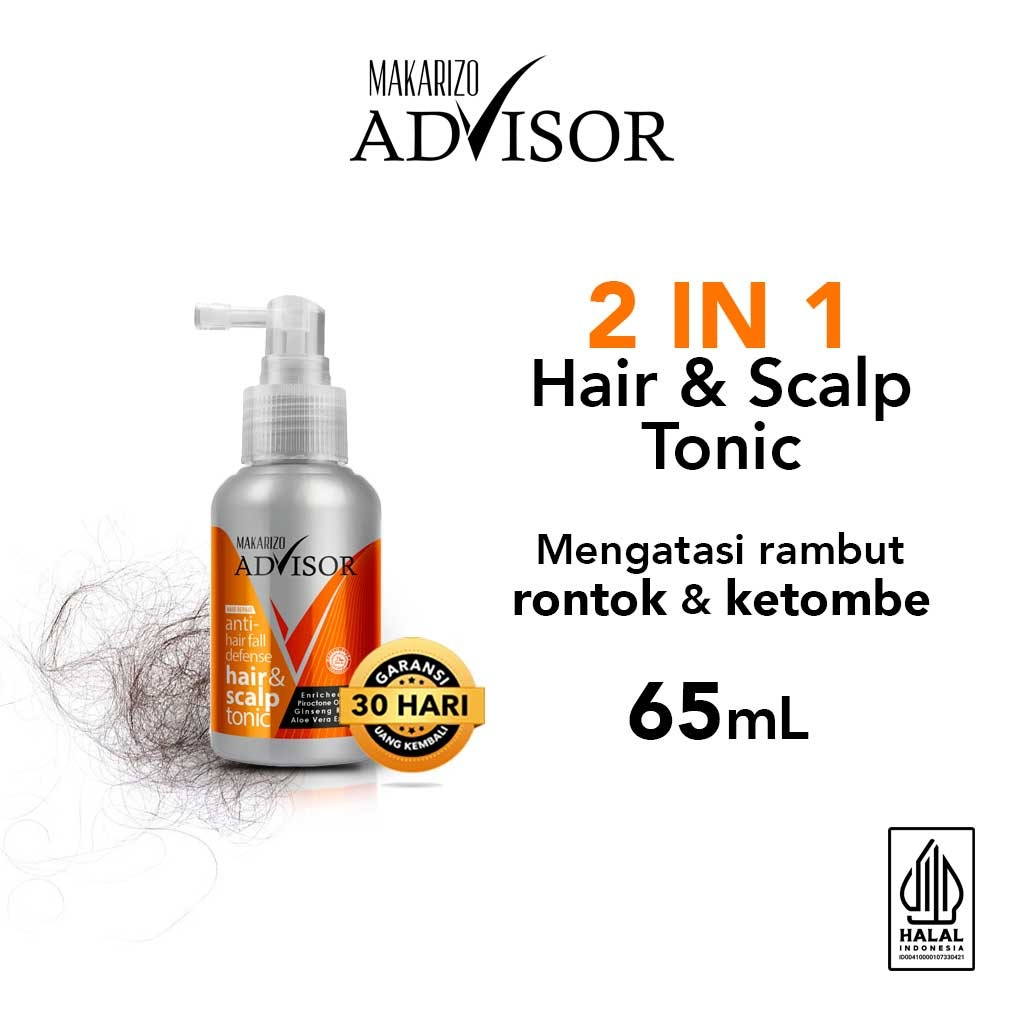 Jual Makarizo Advisor AntiHair Fall Defense Hair & Scalp Tonic 65mL