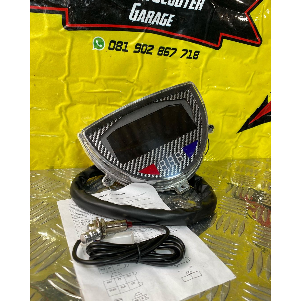 Jual Speedometer Digital Vespa Excel Seri V.2 PNP Untuk Vespa Excel