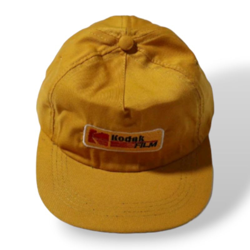 Jual Topi Vintage Six Panel Twill Kodak Film Yellow Black Skate