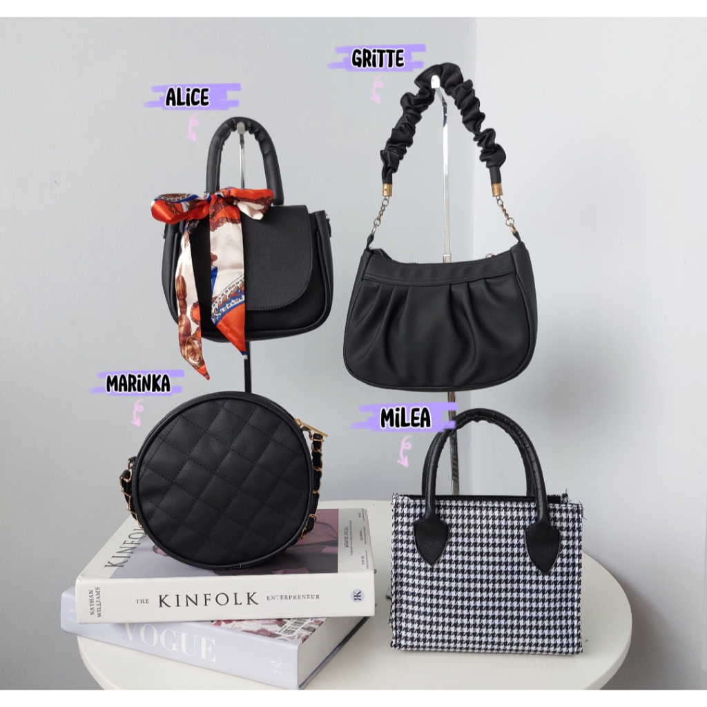 Jual Paket Hemat Tas Selempang Wanita 100 Ribu dapat 4 Tas Terbaru