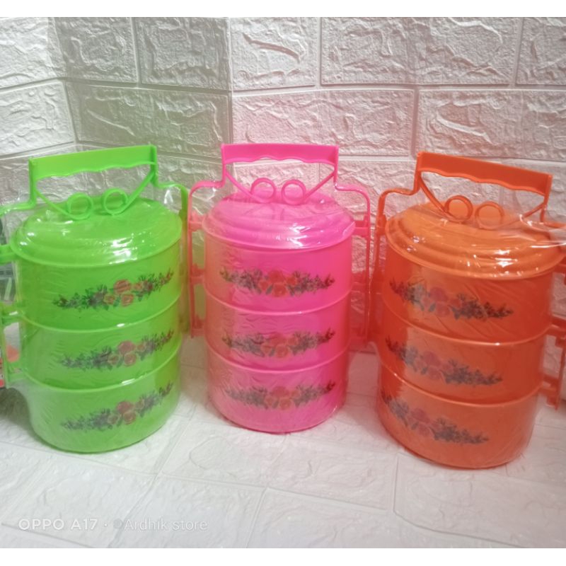 Jual RANTANG PLASTIK 3 SUSUN | Shopee Indonesia