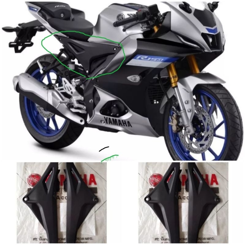 Jual cover side 1&2 tutup bok aki body tengan samping yamaha R15 v4