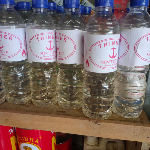 Jual THINNER TENER TINER BOTOL TINER PENGENCER CAT MINYAK SYNTHETIC 300 ...