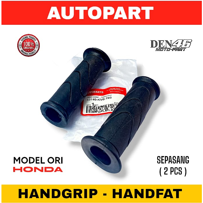 Jual Handgrip Standar Honda Universal Grip Handfat Model Ori Motor Honda Beat Vario Revo