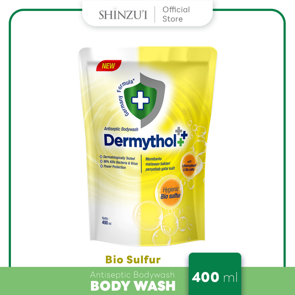 Jual Dermythol Antiseptic Body Wash Hygienic Bio Sulfur Refill 400ml