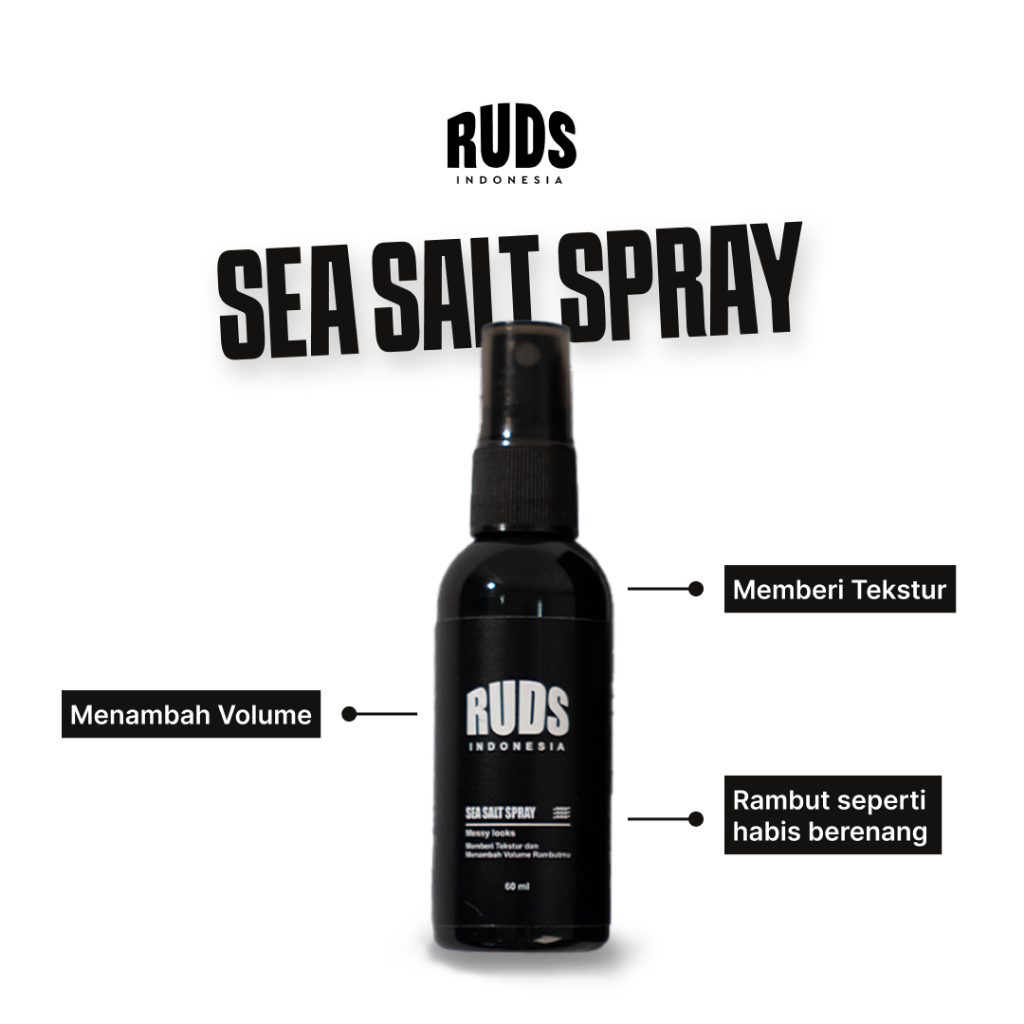Jual RUDS Sea Salt Hair Spray Messy Looks / Hair Styling Spray / Spray