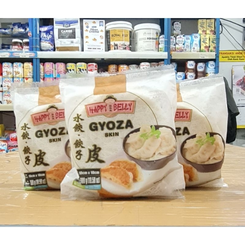 Jual Kulit Pangsit Gyoza Skin Heppy Belly 10cm x 50lembar (300gr)/Kulit ...