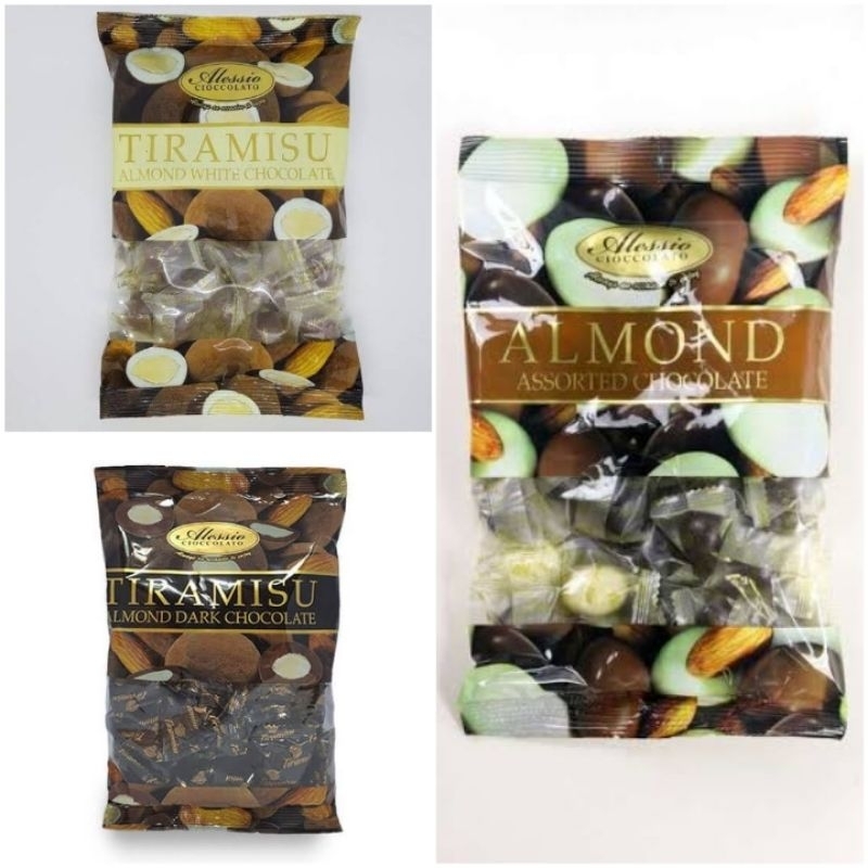 Jual Alessio Cokelat Coklat Aneka Rasa Tiramisu Almond White Choco Dark Choco Assorted Choco 3845