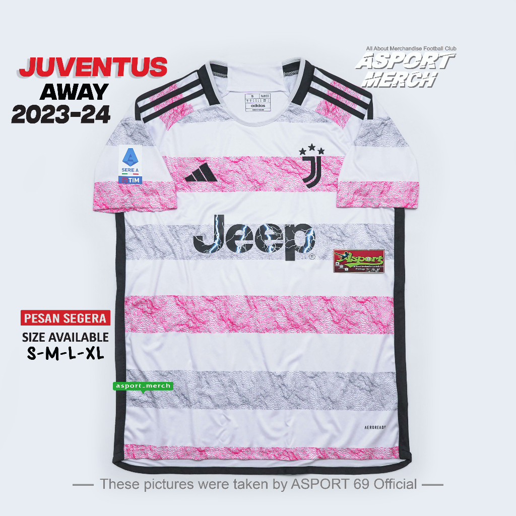 Jual JERSEY BOLA JUVE AWAY TERBARU 2023 2024 SOCCER JERSEY JUVE AWAY 23