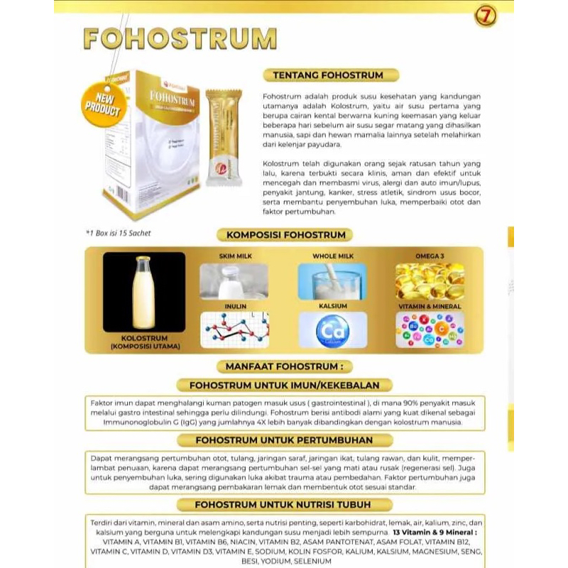 Jual FOHOSTRUM Fohoway Susu Tinggi Calsium | Tinggi Protein | 15 Sachet ...