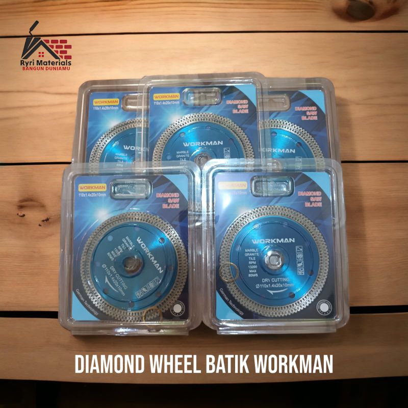 Jual Dw Batik Workman / Diamond Wheel Turbo Workman / Alat potong ...