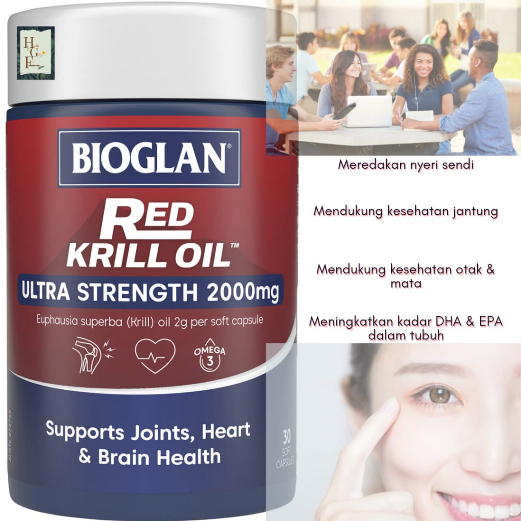 Jual Bioglan Red Krill Oil Active Joints, Bioglan Red Krill Shopee