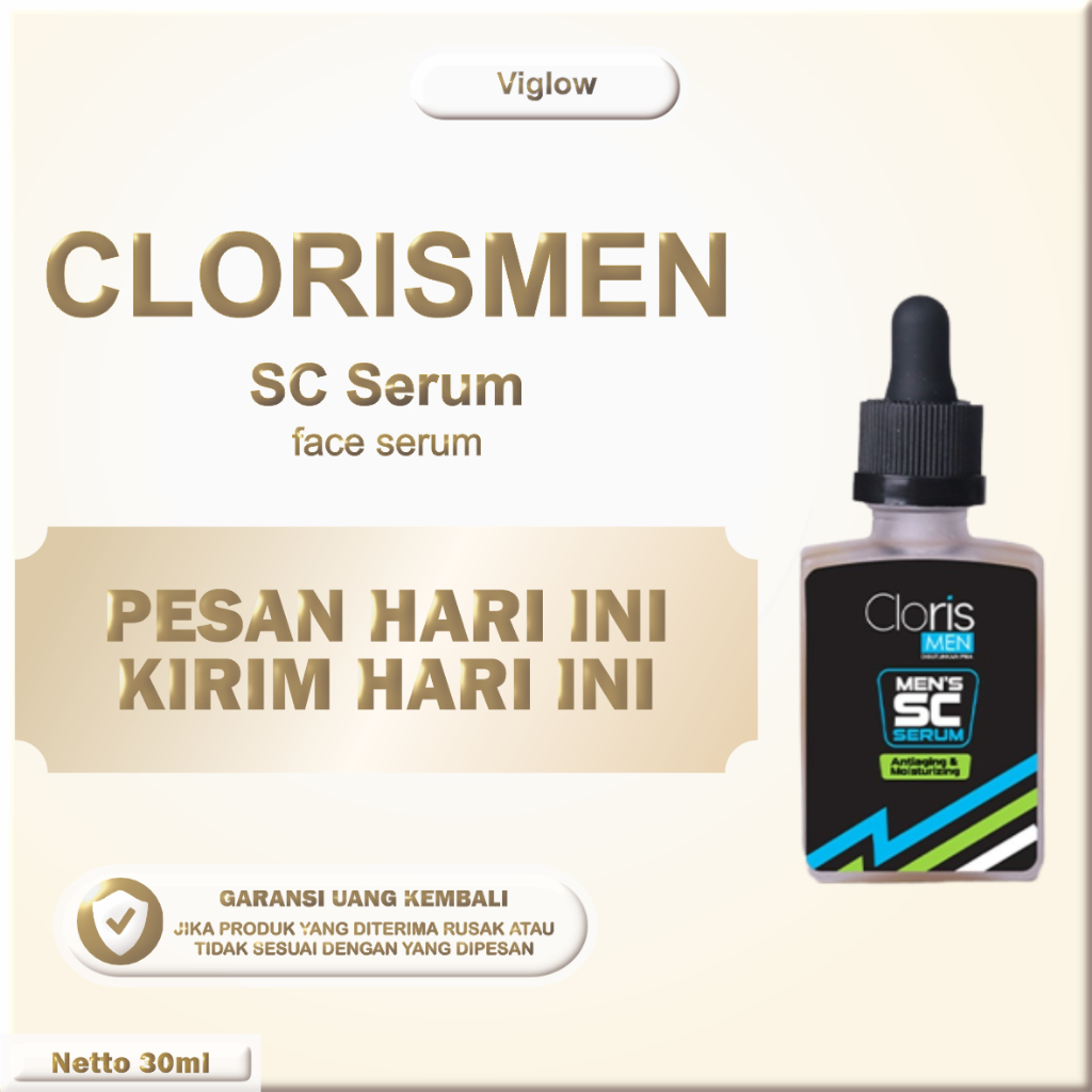 Jual Clorismen Men's Sc Serum Menyamarkan Bopeng Pada Kulit Wajah ...