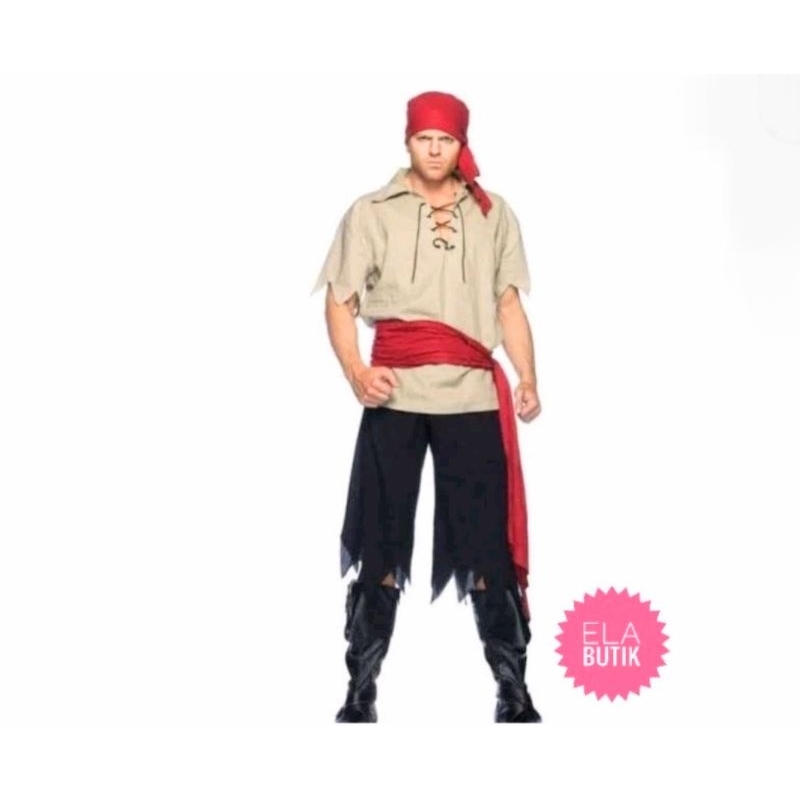 Jual kostum bajak laut-pirates-dewasa-kostum halloween | Shopee Indonesia