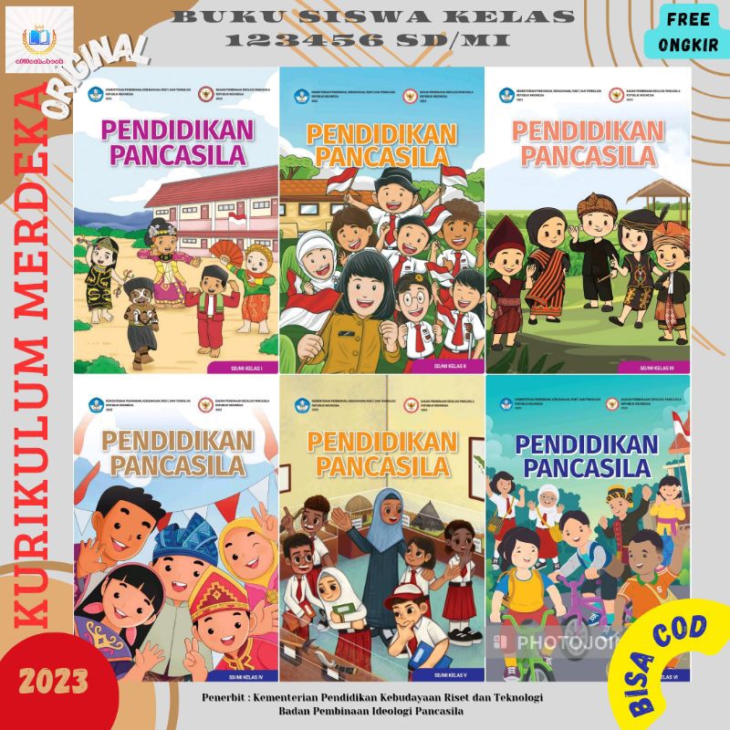 Jual Buku Siswa Pendidikan Pancasila Kelas 1 2 3 4 5 6 SD/MI Kurikulum ...