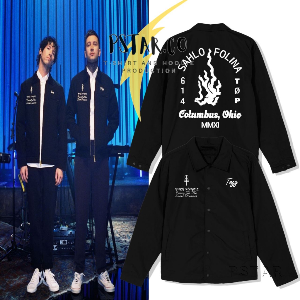 Jual Jaket Coach Twenty One Pilot Sahlo Folina Merch Outfit MTV ...