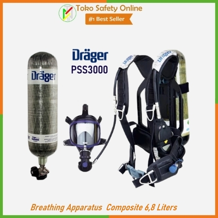 Jual SCBA Drager PSS3000 - Breathing Apparatus Composite Cylinder 6,8 ...