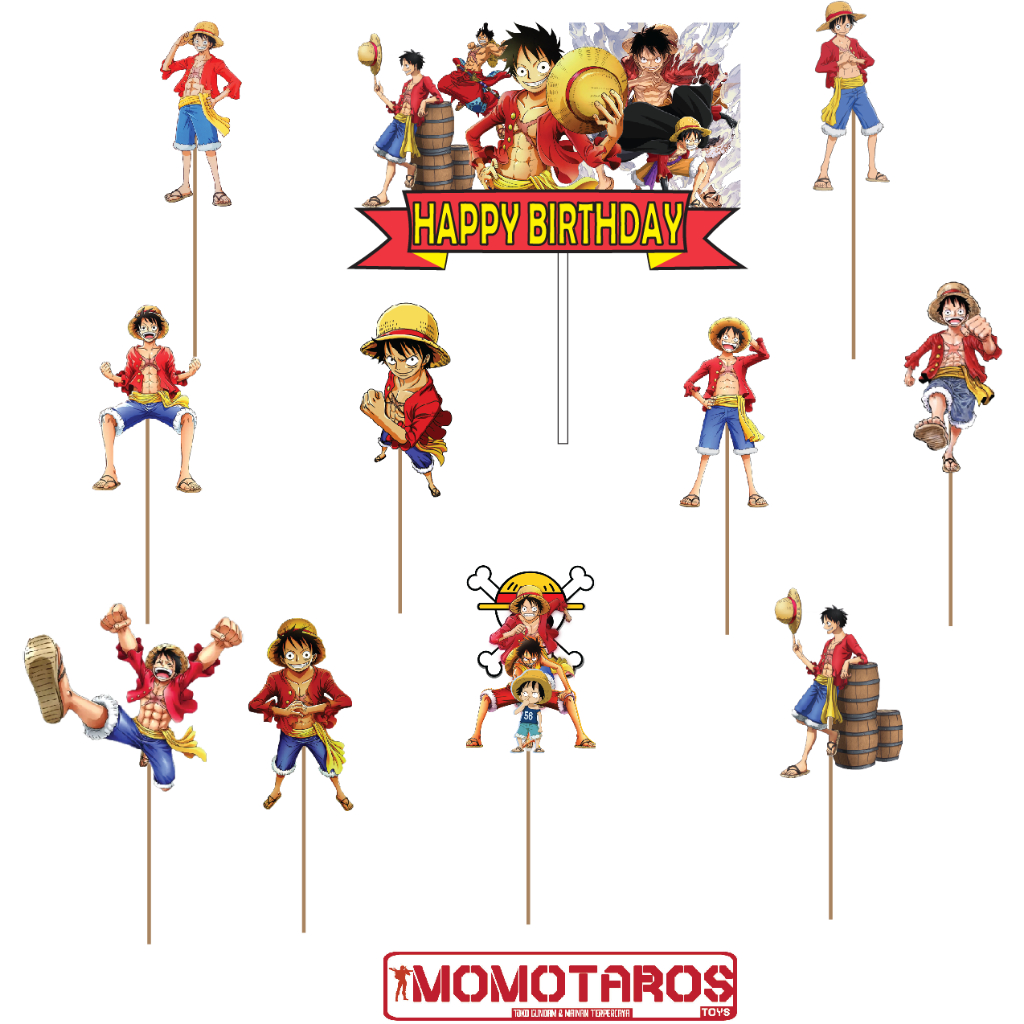 Jual Topper cake Monkey D Luffy Solo One piece | Shopee Indonesia