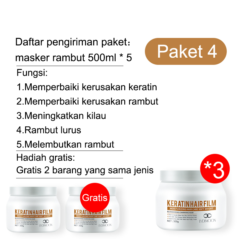 Jual masker rambut keratin Masker Perawatan Rambut Sangat Rusak Protein ...