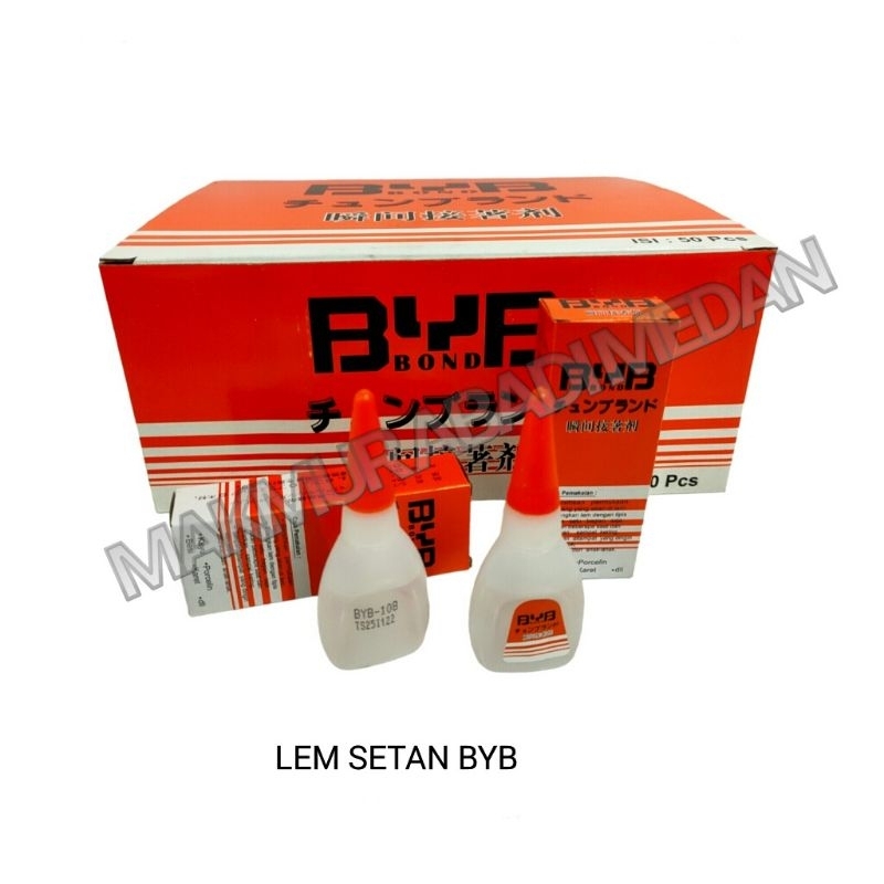 Jual (1 Pcs) Lem Setan merek BYB Bond/Lem Korea/Lem Super Serbaguna/Lem ...