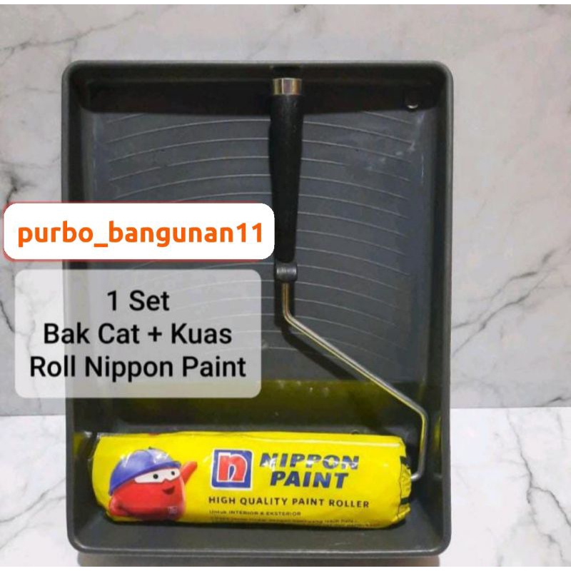 Jual Bak Cat Kuas Roll Nippon Paint Roller Kuning Bagus Alas Tatakan Cat Tembok Shopee Indonesia