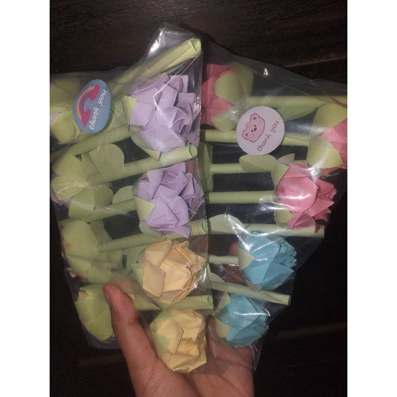 Jual kerajinan tangan bunga dari bahan kertas sticky note | Shopee ...