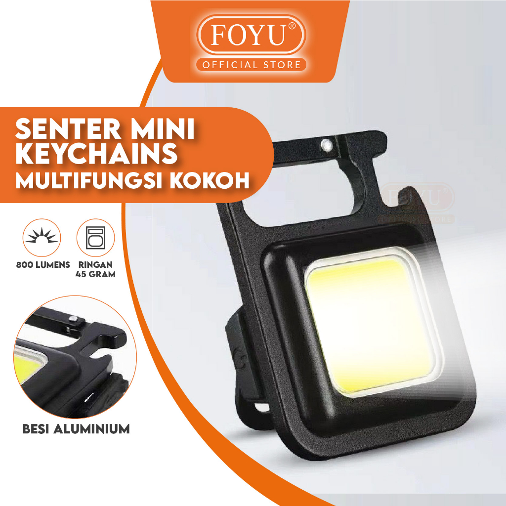 Jual Senter Mini Gantungan Kunci Besi Alumunium Camping Type C Led Cob Lampu Cas Usb Shopee 