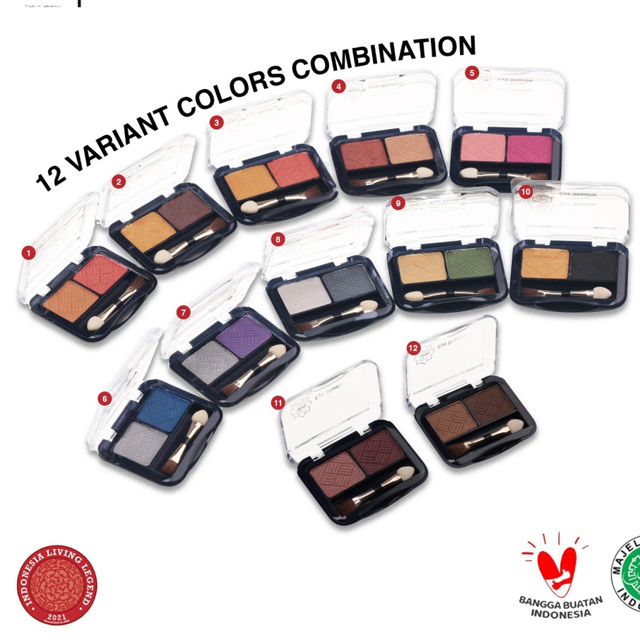 Jual Viva Eye Shadow Duo - 2.3 gr (tersedia 12 varian kombinasi warna ...