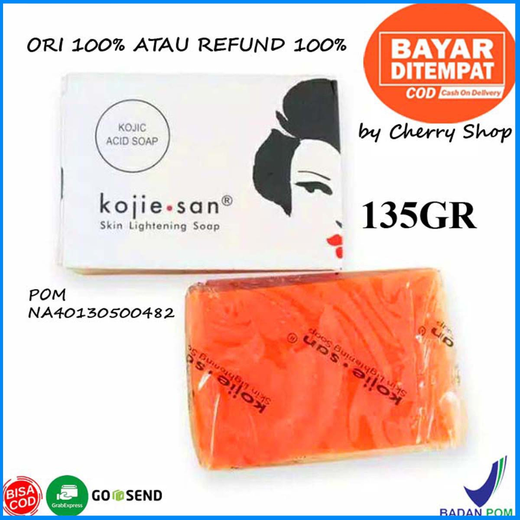 [BPOM] [ORI] KOJIE SAN Skin Lightening Soap Kojic Acid 135Gr Sabun KOJIESAN By Cherry Shop