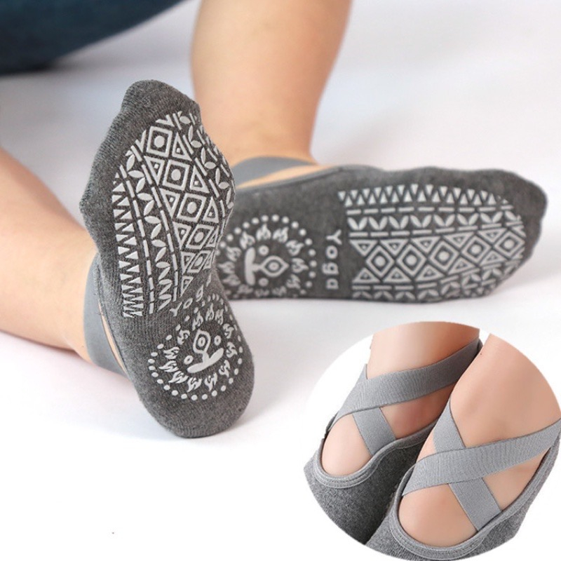 DragonflyDreams Sport Socken 3-Pack - Anti Rutsch Mit Gummipunkten, Unisex