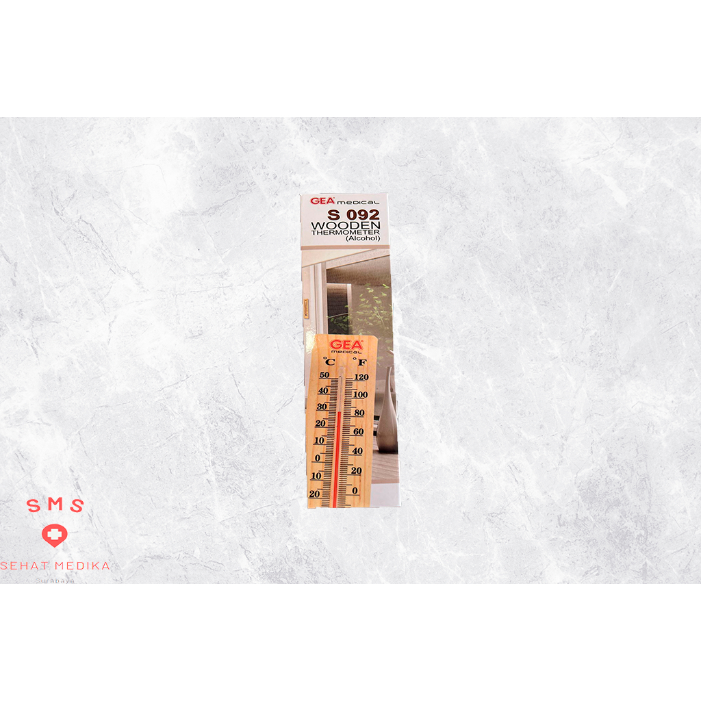 Jual Termometer Ruangan Kayu GEA / Thermometer Air Raksa GEA | Shopee ...