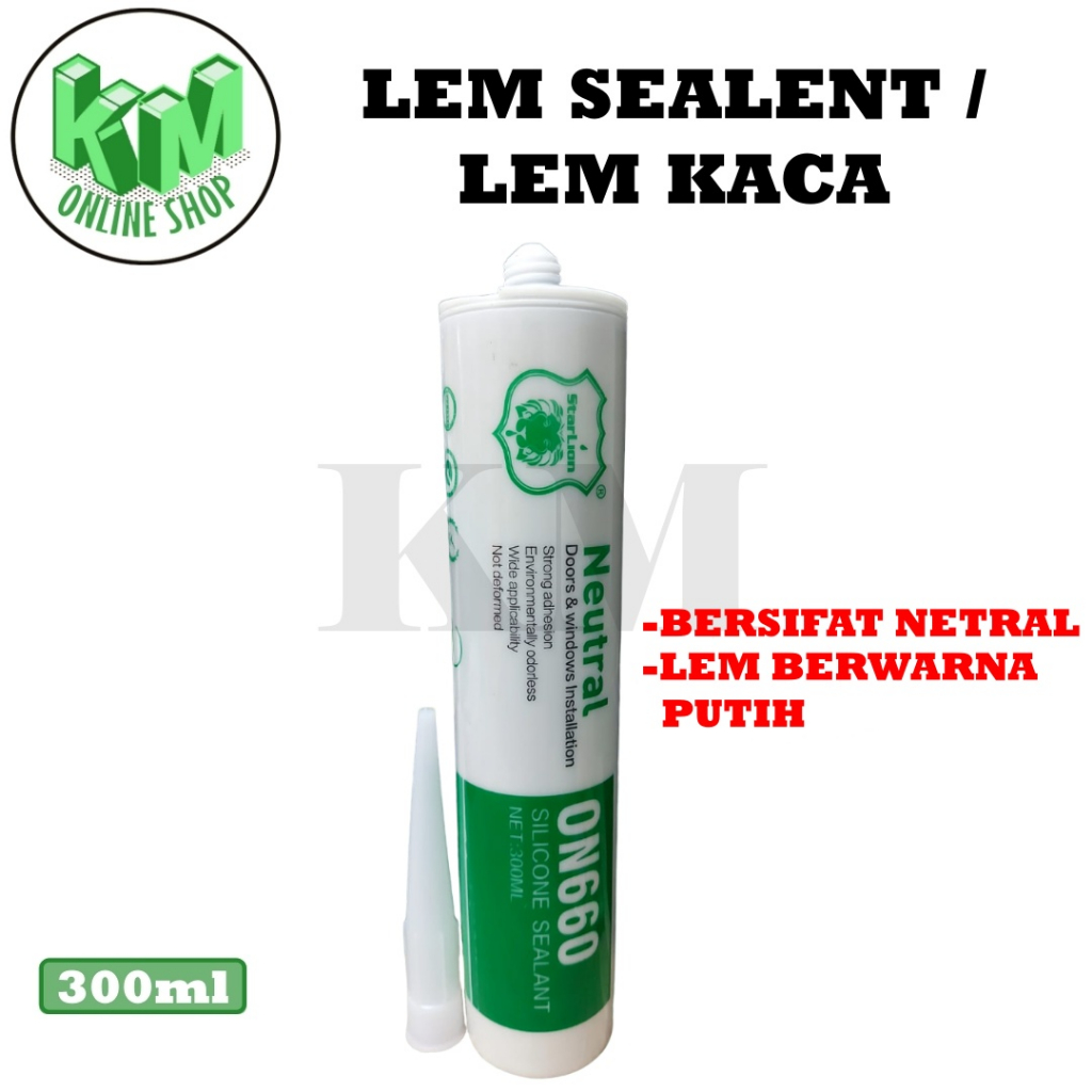 Jual Lem Sealant Kaca Lem Silicone Asam, Netral Lem Kaca Black,White ...