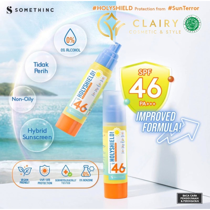 Jual SOMETHINC HOLYSHIELD! 46spf SUNCREEN SHAKE MIST 50 ml | Shopee ...