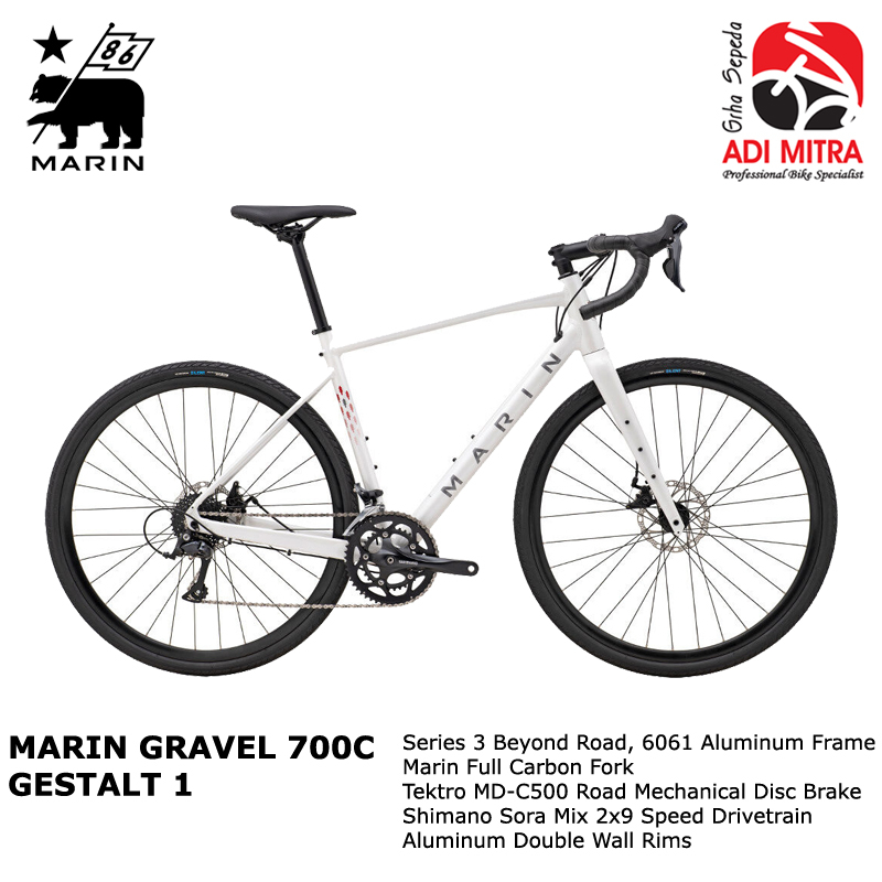 Jual Marin Gestalt 1 [700C] 2x9 Speed Sepeda Gravel Frame Alloy Fork ...