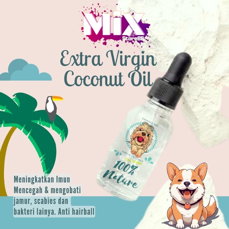 Jual VCO Anjing Virgin Coconut Oil Pets Vitamin Anjing Obat Jamur
