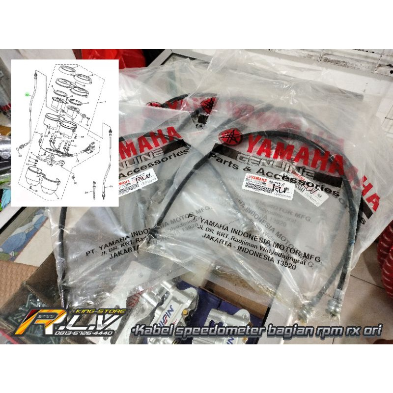 Jual KABEL INDIKATOR RPM/ KABEL RPM RX KING ORIGINAL YAMAHA 29N-H3560 ...