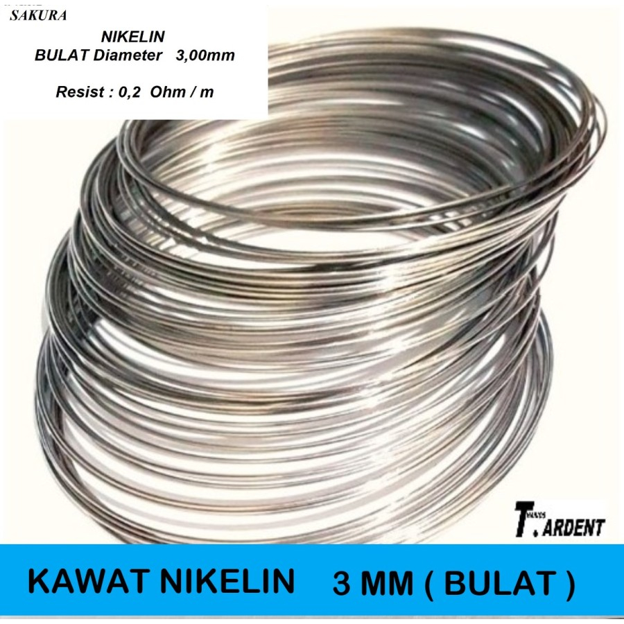 Jual kawat nikelin 3,00 mm niklin 3mm bulat 1 kg | Shopee Indonesia
