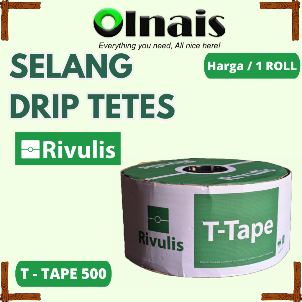 Jual SELANG DRIP TETES DRIP TAPE IRIGASI 200 MICRON RIVULIS TTAPE